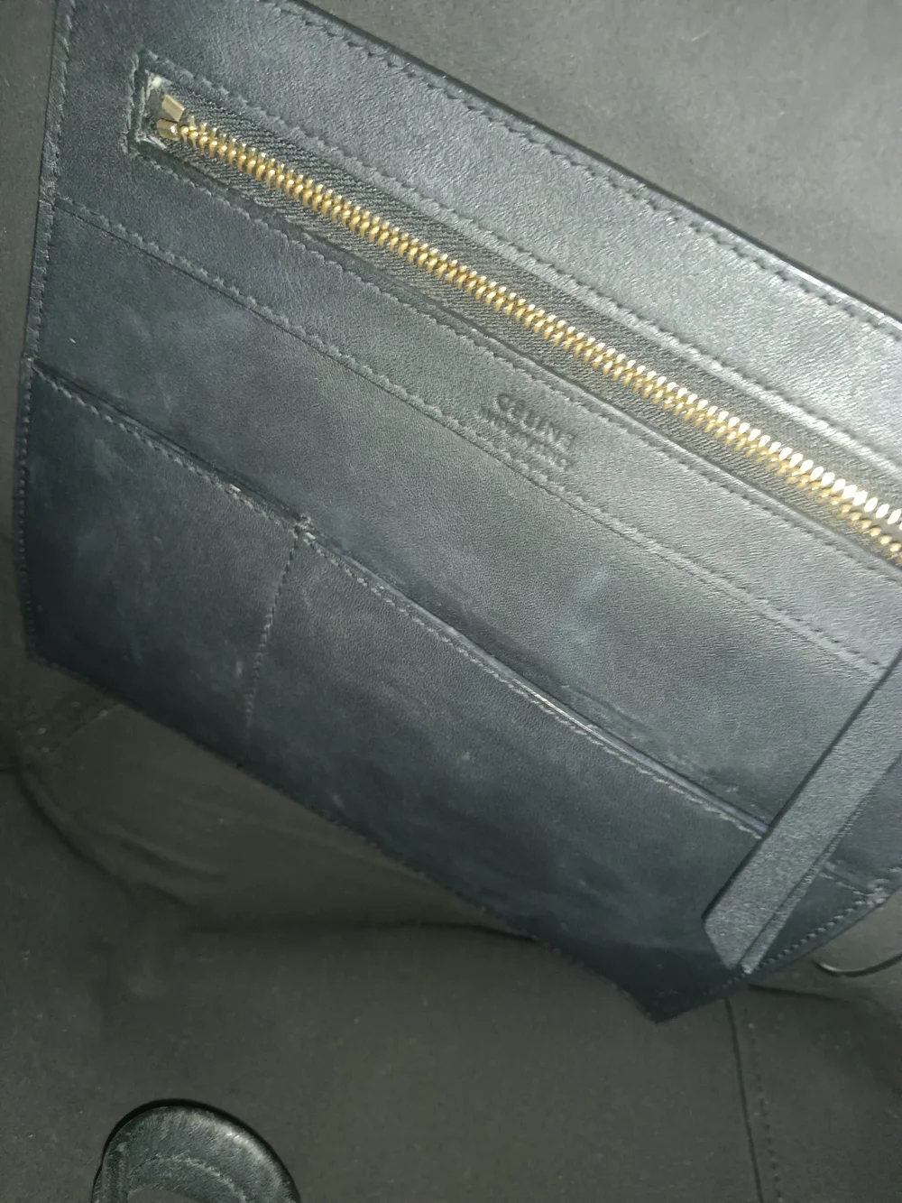 Celine Small Cabas Phantom Tote Bag – Smooth Black Leather (Phoebe Philo Era)